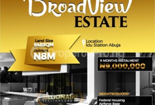 Buy Your Residential Land at  Broadview Estate, Idu, Abuja (Call – 08144551893)