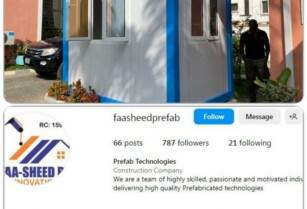 FOLLOW Prefab Technologies ON INSTAGRAM @faasheedprefab to see Our Prefabricated Cabins that suits your Commercial and Residential Needs