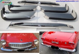 Volvo P1800 S/ES bumper (1963–1973) by stainless steel  (Volvo P1800 S/ES stoßfänger) One set includes :  One front bumper in 3 parts, 2 protectio