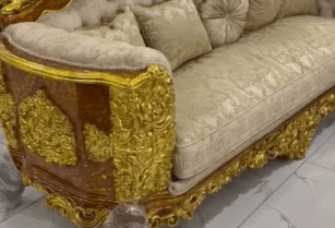 Royal Fabric Sofa – Complete Set, Imported Luxury! (Call 08144280912)