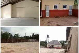 Prime Property: Event Hall + Apartment + School Structure – Etete, Benin (Call 07037495117)