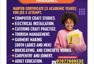 LEARN COMPUTER CRAFT,ELECTRICAL INSTALLATION,CATERING,CARPENTRY,BRICKLAYING & MORE – CALL 07077689232