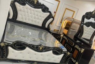 Elegant and Affordable – 6×7 Turkish Bed with Dressing Mirror – Call 08144280912