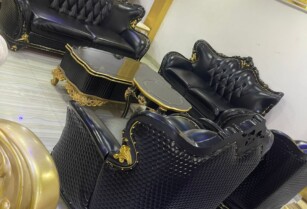 Classy and Comfortable Italian Leather Sofa Now Available – Call 08144280912