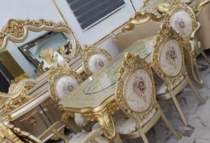 Timeless Royal Dining Table – Elegant 6-Seater Design – Call 08144280912