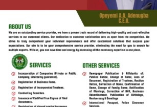 Your Trusted One Stop Solution for Business and Corporate Services – Call 08184125935