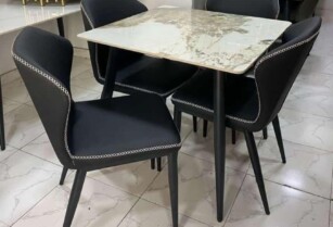 Marble top dinning table by 4 seaters for sale – Call 08088617235