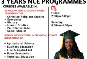 Enroll Now at Osun State College of Education Ila-Orangun (Badagry Study Centre) Call 07077689232